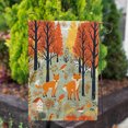 thumbnail image 3 of America Forever Autumn Foxes Garden Flag, 12.5 x 18 inches Double Sided, Woodland Foxes Forest Flag, Fall Foliage Animals, Outdoor Seasonal Flags for Yard, Lawn, Garden Decor, 3 of 5