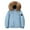 Light Blue, variant on Men's Winter Parka Jackets Warm Down Coats Insulatedd Thermal Snowboard Jacket Raincoat with Faux Fur Hood Wine 3XL