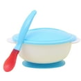 thumbnail image 2 of SPRING PARK Silicone Baby Bowl with Temperature Spoon Lid Feeding Tableware, Perfect Suction Bowls for Toddlers, 2 of 7