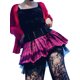 thumbnail image 2 of Mini faldas plisadas de retazos de encaje sexis para mujer, falda gótica de cintura alta XBTCLXEBCO T L, Rosa, 2 of 6