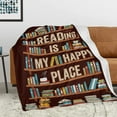 thumbnail image 2 of Book Lovers Gifts Blanket - Librarian Gifts Throw Blanket 80"x60" - Book Club Gifts for Reading Lover Bookish - Literary Gifts Ideas - Best Bookworm Gifts on Birthday Christmas Graduation, 2 of 6
