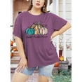 thumbnail image 2 of XCHQRTI Halloween Shirts for Women Hocus Pocus Plus Size Tshirt Sanderson Sisters Short Sleeve Casual Tee Tops, 2 of 8