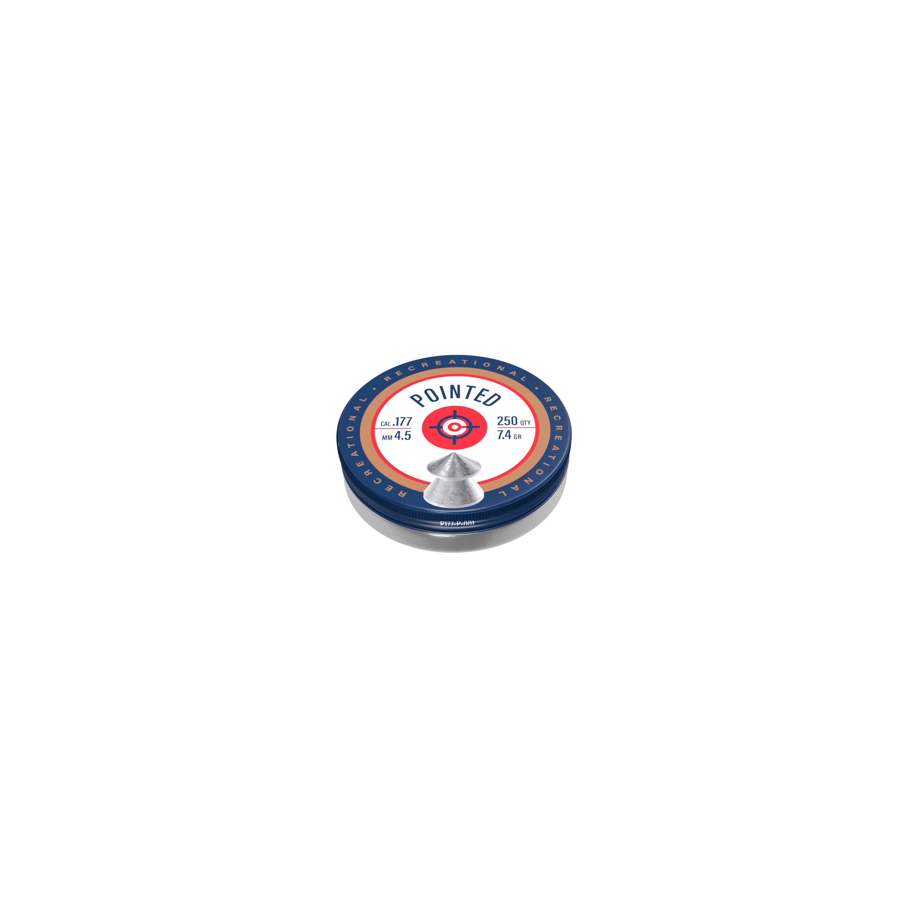 Crosman Pointed Pellets, .177 Caliber, 250 Ct., P177C