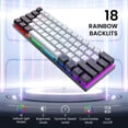 thumbnail image 3 of Teclado Mecánico CACKBIRD 60% Interruptor Rojo Luz, 3 of 5