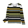 thumbnail image 4 of Ashirexll Girls Long Sleeve Shirts, Fall Shirts, Long Sleeve Shirts for Girls 3-14 Years Striped and Plaid Shirts Round Neck Casual Fall Clothes, 4 of 5