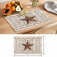 thumbnail image 6 of Western Texas Star Retro Placemats Set of 6 Country Farmhouse Gray Wood Grain Place Mats Indoor Wipeable Table Mats Washable Dining Table Placemats for Kitchen Holiday Party Home Decor 13x19 Inch, 6 of 9