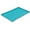 Blue, variant on Messy Mutts Silicone Non-Slip Dog Bowl Mat with Raised Edge and Two Sides Reinforced with Metal Rods | Dog/Cat Bowl Mat with Spill-Proof Lip | Medium, 20” x 12” | Light Grey