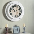 thumbnail image 1 of Portside Wall Clock with White Finish, 1 of 2