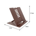 thumbnail image 6 of Dujiujun Metal Book Stand Angle Adjustable Stable Support Space-saving Avoid Neck Pain Foldable Ergonomic Tablet Stand, 6 of 8