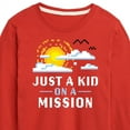 thumbnail image 3 of Instant Message - Gamer - Just A Kid on A Mission - Toddler & Youth Long Sleeve Graphic T-Shirt, 3 of 6