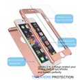thumbnail image 4 of Apple iPhone 6 Case, Case For iPhone 6, iPhone 6 Screen Protector, Thin Premium Dual Layer Hard Case For iPhone 6 with Tempered Glass Screen Protector For iPhone 6 4.7" -Rose Gold, 4 of 4