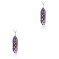 thumbnail image 1 of kurtrusly Hexagon Column Charm Exquisite Women Men Handmade Gifts Hanging Pendants Pointed Colorful Crystal Chain Earring 2Set, 1 of 6