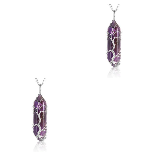 kurtrusly Hexagon Column Charm Exquisite Women Men Handmade Gifts Hanging Pendants Pointed Colorful Crystal Chain Earring 2Set