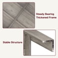 thumbnail image 5 of Festisoul 63" Dining Table for 4-6, Farmhouse Dinner Kitchen Table with Large Tabletop, Living Room, Retro Gray, 5 of 11