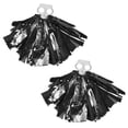 thumbnail image 5 of iiniim Kids Girls Cheer Leader Uniform Dance Long Sleeve Dress Leotard Dancewear Black A 12, 5 of 7