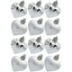 thumbnail image 4 of Herunwer 12 Pcs/Box Heart Shape Hanging Ornaments Christmas Balls Pendants For Home Party Decor, 4 of 6
