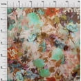 thumbnail image 3 of oneOone Cotton Silk Brown Fabric Abstract Floral Fabric For Sewing Printed Craft Fabric By The Yard 42 Inch Wide, 3 of 4