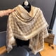thumbnail image 4 of Bufanda gruesa y cálida de lujo para mujer, chal de cachemira, pashmina, pañuelo para el cuello, manta de teselado, novedad de 2024, 4 of 5
