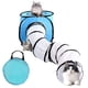 thumbnail image 1 of tunel de gato Paquete de túnel y cubo de juguete para gatos, tubo plegable interactivo arrugado y área de juegos de cubo plegable para mascotas, gatos y cachorros Zhivalor 220478-1, 1 of 4
