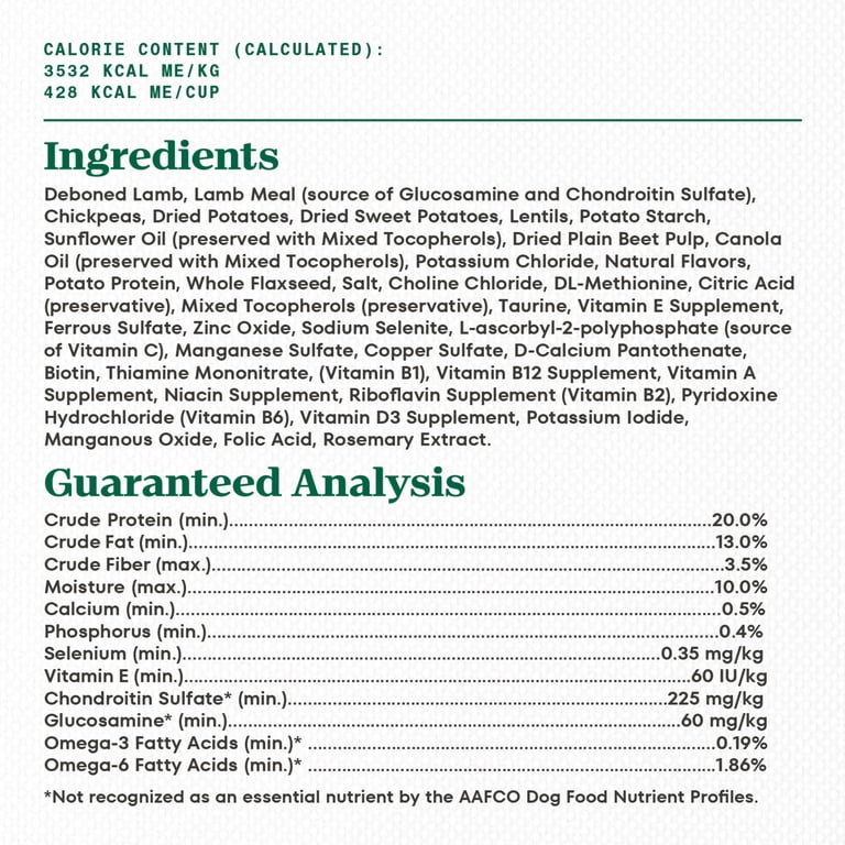 NUTRO Limited Ingredient Large Breed Lamb & Sweet Potato Dog Food, 22 Lb photo 4