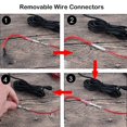 thumbnail image 4 of Gebildet 12 V-24 V estándar Add-a-Circuit fusible grifo ATS mediano Piggy Back portafusibles de cuchilla con arnés de cables 6 piezas fusible estándar (3 A 5 A 7,5 A 10 A 15 A 20 A) y extractor de fus, 4 of 4