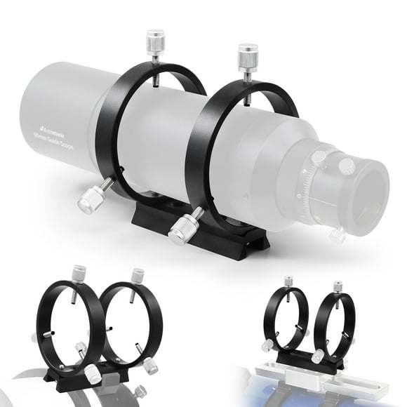 Juego de anillos Guiding Scope Astromania ajustables de 80 mm de diámetro