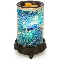 Vp Home Mosaic Glass Fragrance Warmer (Sapphire And Gold)