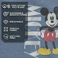 thumbnail image 4 of Boy's Mickey & Friends '90s Mickey Mouse Distressed  Pull Over Hoodie Navy Blue Heather Large, 4 of 9