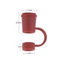 thumbnail image 4 of LCXmlly Easy To Clean Cover Food Grade Plastic Reusable Bottle Cover Thick break Low Temperature Resistant Airtight Solid Color Mini Universal Glass Tip Plug Topper Protector Kitchen Supplies 12MM, 4 of 8