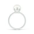 thumbnail image 2 of ANGARA Classic Solitaire Freshwater Cultured Pearl Ring in 925 Sterling Silver for Women | June Birthstone, Birthday, Anniversary, Jewelry Gift for Women | Pearl Ring, 2 of 5