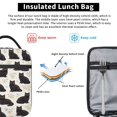 thumbnail image 5 of Floral Black Cat Lunch Bag Portable Thermal Lunch Box for Men and Women, 5 of 6