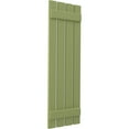 thumbnail image 3 of Ekena Millwork 15 1/2"W x 84"H Americraft Four Board (2 Batten) Exterior Real Wood Spaced Board-n-Batten Shutters (Per Pair), Moss Green, 3 of 10