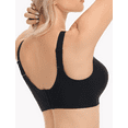 thumbnail image 4 of YANDW Wireless Everyday Bra No Underwire Comfort Full Coverage Bras for Women, Black 2XL, 4 of 7