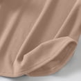 thumbnail image 3 of Fengqque Womens Short Sleeve Tops Summer T Shirts Knitted Rib Round Neck Causal Fashion Basic Tee Coffee L(L), 3 of 9