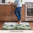 thumbnail image 6 of Summer Tropical Leaves Door Mat Indoor Outdoor, Green Botanical Palm Trees Non Slip Welcome Mat with Rubber Backing, Absorbent Fabric Front Door Mats Entryway Rug for Home Patio Entrance 24"x36", 6 of 8