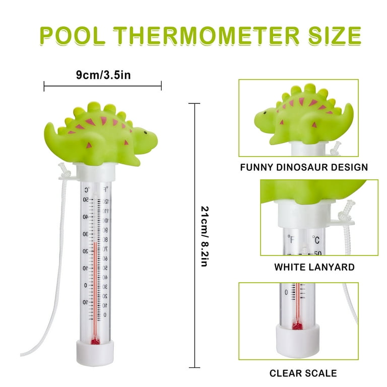 Floating Pool Thermometer, Funny Easy Read For Water Temperature For Outdoor And Indoor Swimming Pools And Spas