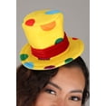 thumbnail image 5 of Adult Mini Yellow Clown Top Hat, 5 of 5