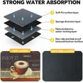 thumbnail image 4 of Delicious Coffee Theme Coffee Mat for Coffee Bar, Coffee Machine and Coffee Maker, Dish Drying Mats for Kitchen Counter or Countertop Protector Mat 18 X24 Inch, 4 of 6