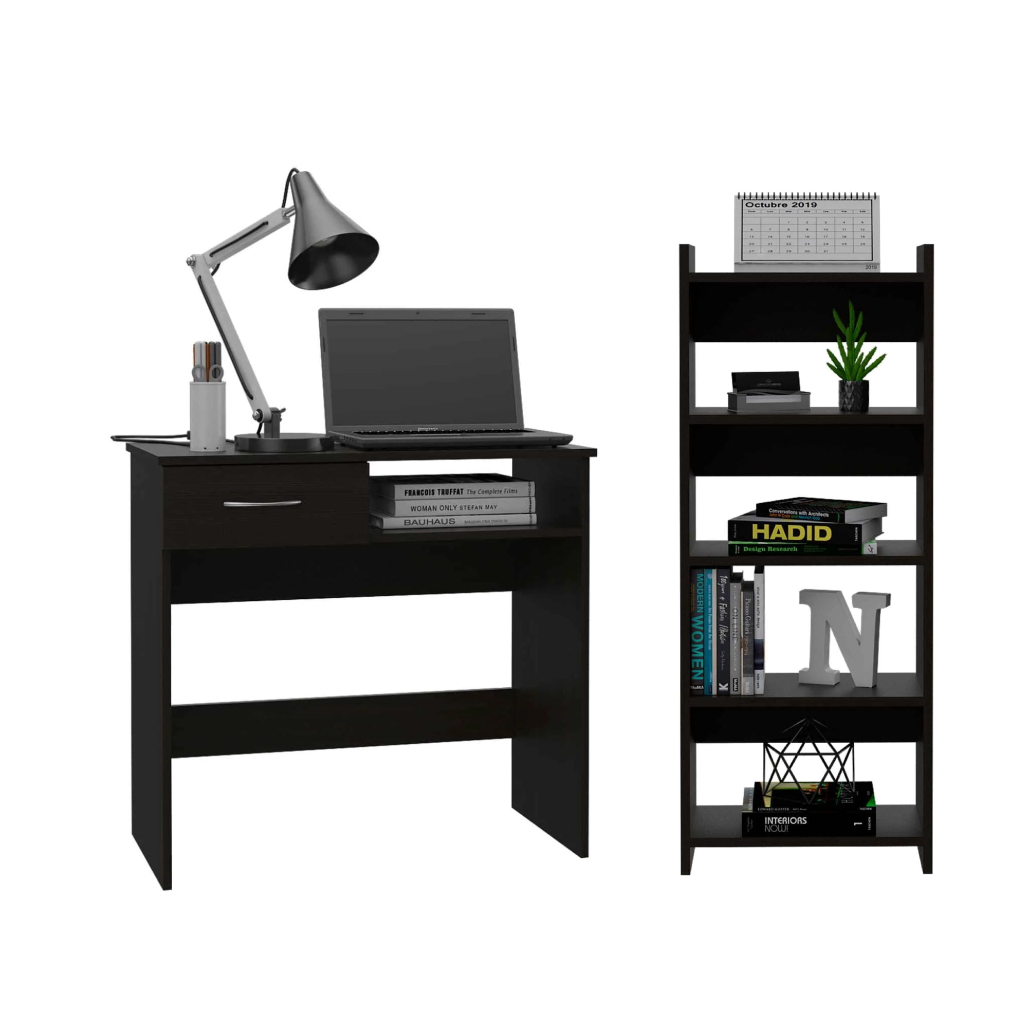 Boahaus Tainan Modern Desk, for Adults, Black