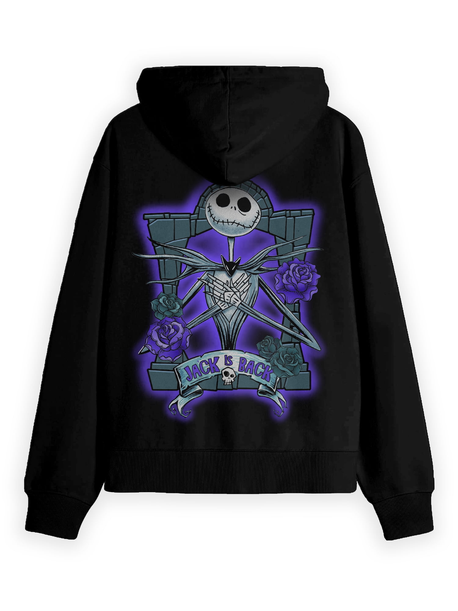 The Nightmare Before Christmas, Men's & Big Men's Graphic Hoodie, Jack Arms Folded, Sizes S-3XL