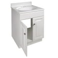 thumbnail image 6 of Design House Wyndham 22" Ready to Assemble Wood Classic Bathroom Vanity with Cultured Marble 4" Centerset Single Sink Top, White, 6 of 22