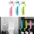thumbnail image 5 of 3Pcs Curved Toilet Brush V Type Plastic Toilet Corner Rim Cleaning Brush Toilet Edge Brush, 5 of 9