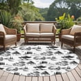 thumbnail image 4 of Farmhouse Country Round Area Rug 5Ft Washable Circle Rugs for Living Room Bedroom, Black Vintage Trees Rustic French Garden Non-Slip Carpet Floor Mats Indoor Outdoor Carpet Runner Home Decor, 4 of 8