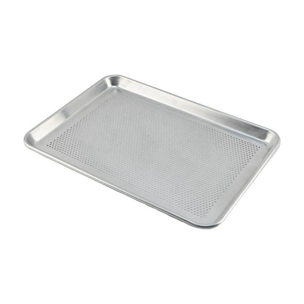 Bandeja perforada de aluminio, fácil de limpiar, para hornear, para horno, pizza 60x40cm
