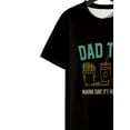 thumbnail image 4 of Men's Casual Dad Tax Graphic T-Shirt - Short Sleeve, Cotton Blend, Round Neck, Black with Colorful Drink & Letter Print, Perfect for Spring/Summer Outings, Fathers Day Tshirt, Casual Sporty Tee, 4 of 6