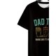 thumbnail image 4 of Men's Casual Dad Tax Graphic T-Shirt - Short Sleeve, Cotton Blend, Round Neck, Black with Colorful Drink & Letter Print, Perfect for Spring/Summer Outings, Fathers Day Tshirt, 4 of 6