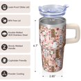thumbnail image 3 of 20OZ Dog Themed Cold Drink Tumbler with Handle Stainless Steel Insulated Cup Special Dog Lover Gifts Unique Birthday Christmas Presents for Dog Lovers Women Men Fits Car Cup Holders and Easy to Carry, 3 of 6