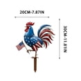 thumbnail image 2 of Patriotic 4th of July Metal Yard Stake Double-Sided Outdoor Garden Decor Independence Day Sign for Porch Courtyard 11.8 X 7.9IN, 2 of 7