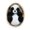 F Black, variant on Plush Cat Stuffed Animal, Soft Fluffy Cozy with Woven Sleep Basket Nest, 1 Pack Cute White Kitten Plush Figurine Set 9.8 inch, Perfect Desktop Decor Birthday Holiday Gift for Toddlers Kids Boys Girls