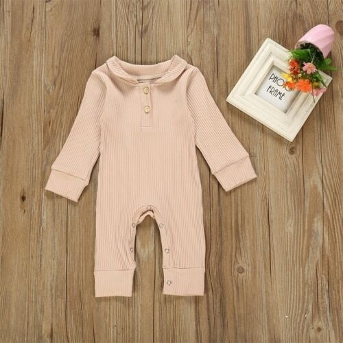 Baby Girls Romper Newborn Jumpsuit Long Sleeve Bodysuit Cotton Sleepsuits 3-6 Months
